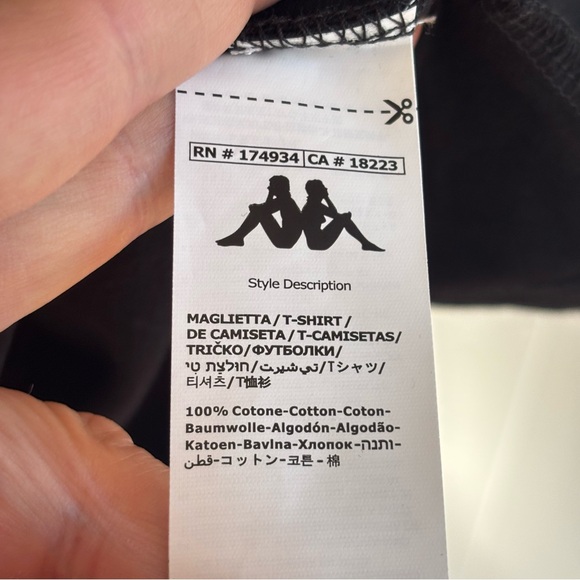 Kappa Black Graphic T-Shirt “Found Myself at Kappa Fest” Men’s Small NWT Cotton - Picture 9 of 10